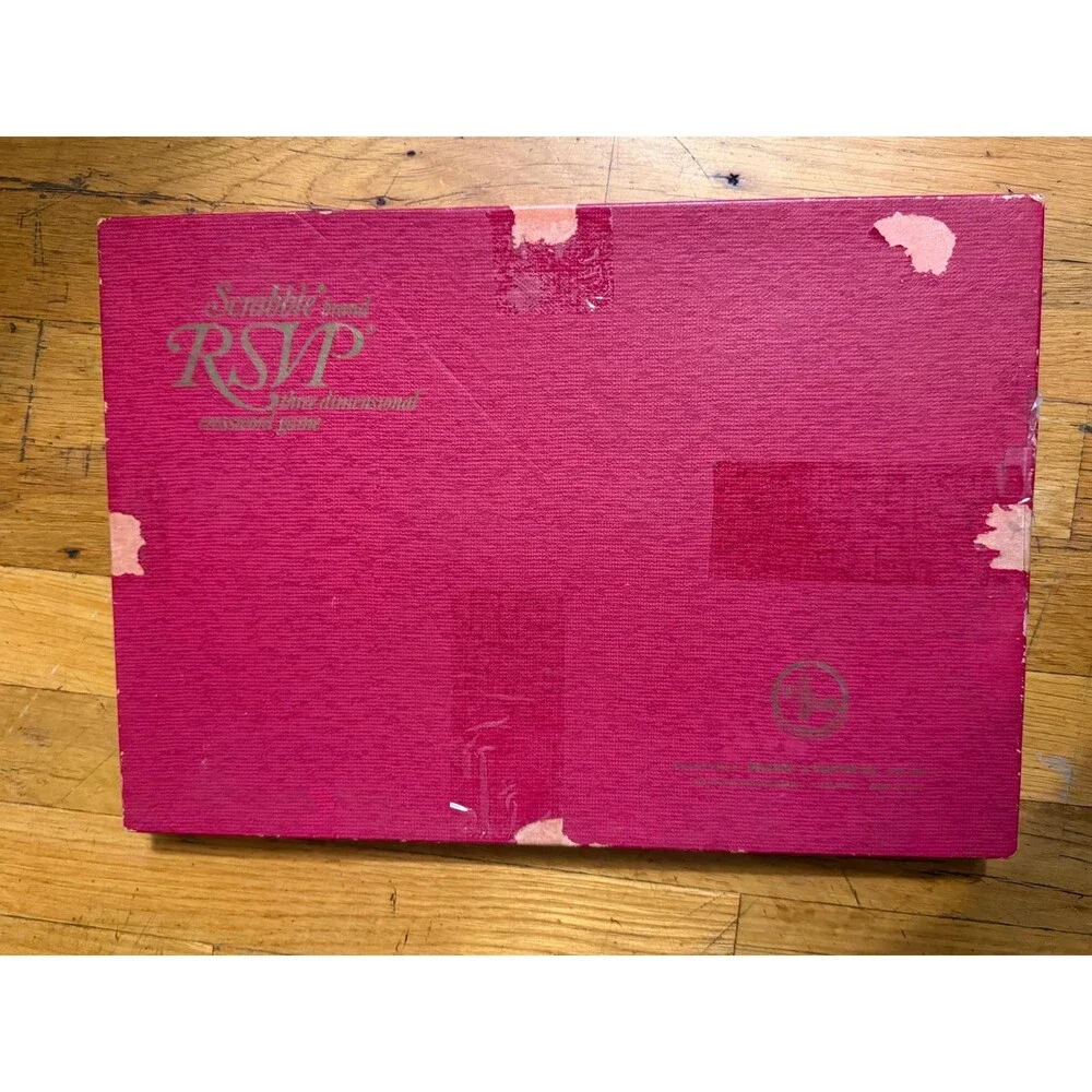 1966 Scrabble R.S.V.P. Three Dimensional Crossword Game by Selchow & Righter VTG
